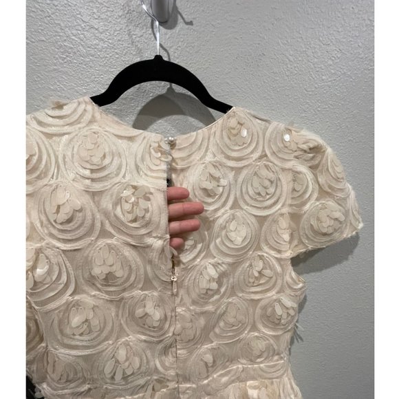 LULUS Worth the Wait Cream Sequin Ruffled Mini DrCream Sequin Ruffled Mini Dress - Picture 7 of 7